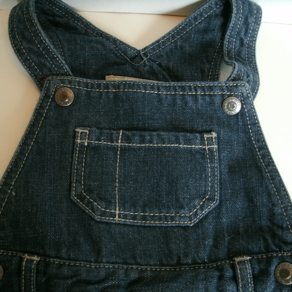 Arizona Jean Shortalls Denim Overall Shorts Toddler Boys Girls 18 Months New